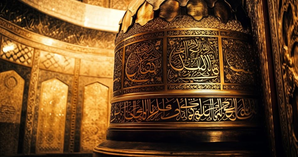 golden minarets symbolize arabic spirituality culture generated by ai 1