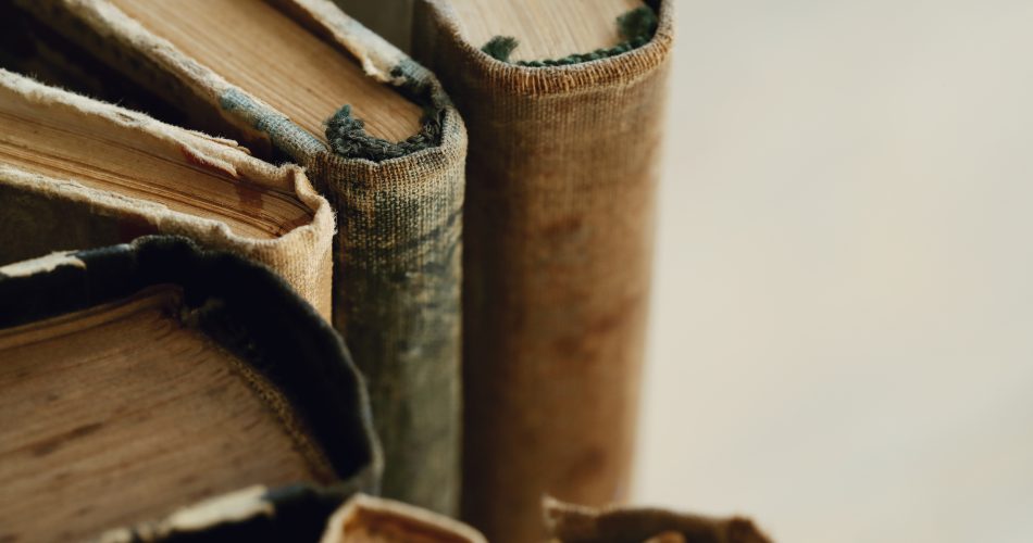 old books closeup literature concept